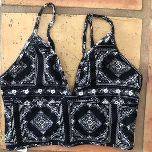 Boho Bralette Crop Top NEVER WORN